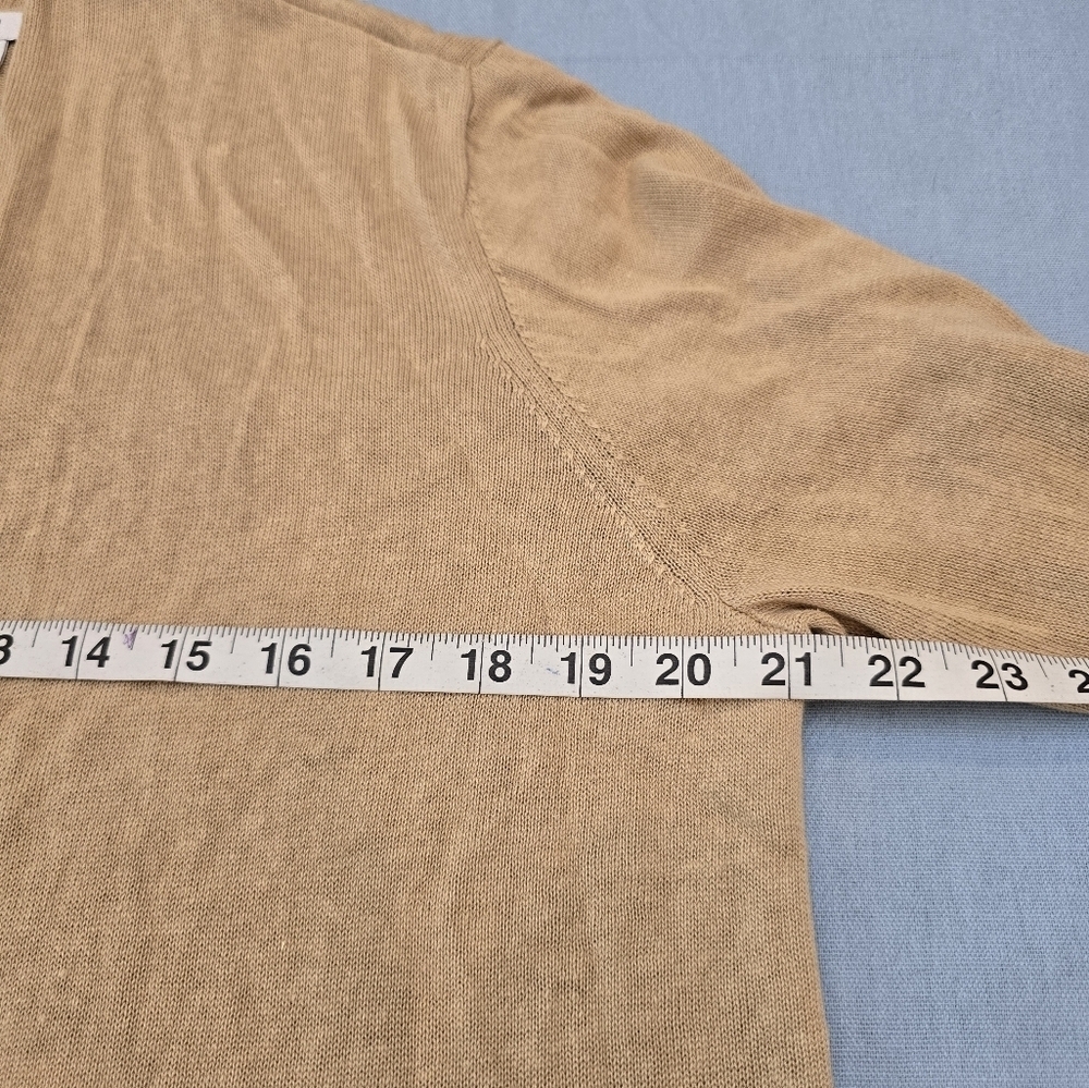 J. Jill Cardigan Sweater Womens Med Open Front Long Sleeve Linen/ Rayon - Picture 12 of 12